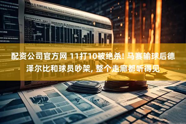 配资公司官方网 11打10被绝杀! 马赛输球后德泽尔比和球员吵架, 整个走廊都听得见