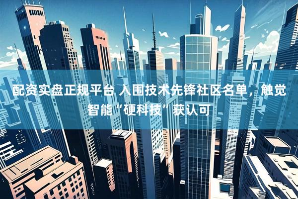 配资实盘正规平台 入围技术先锋社区名单，触觉智能“硬科技”获认可